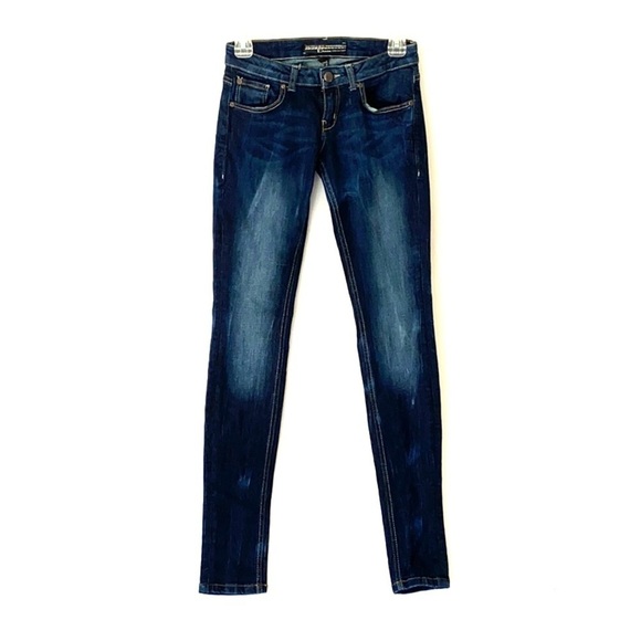 BERSHKA Durian Collection Dark Skinny Denim Jeans - Picture 1 of 8